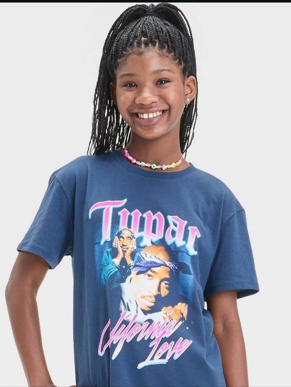 2PAC GIRLS T-SHIRT - SIZE  L